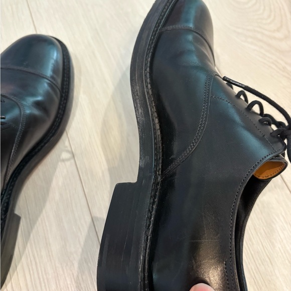 John Lobb Black Leather Oxfords - Picture 9 of 11
